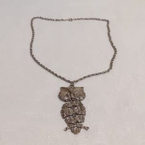 Silver Owl Necklace 💐